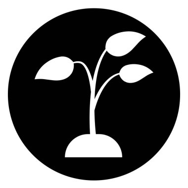 Bitki simgesi vektör illüstrasyon tasarımı