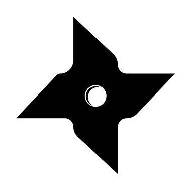 Shuriken ikon vektör illüstrasyon sembolü tasarımı