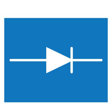 Diyot simgesi vektör illüstrasyon logo tasarımı