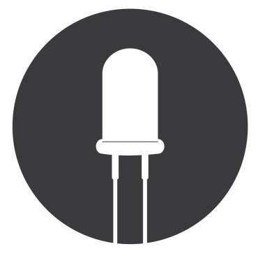 Diyot simgesi vektör illüstrasyon logo tasarımı