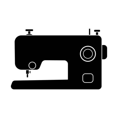 Dikiş makinesi logo vektör illüstrasyon tasarımı