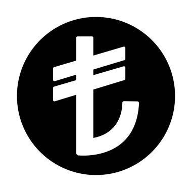 Türk Lira para birimi ikonu vektör illüstrasyon tasarımı