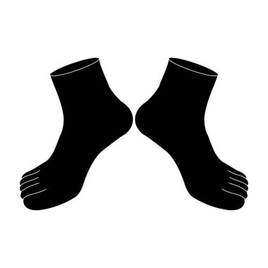 Sock simgesi vektör illüstrasyon tasarımı