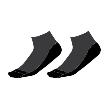 Sock simgesi vektör illüstrasyon tasarımı