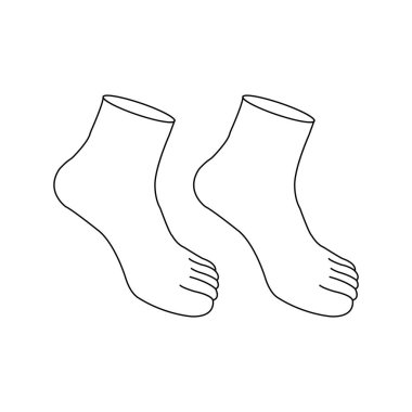 Sock simgesi vektör illüstrasyon tasarımı