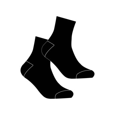 Sock simgesi vektör illüstrasyon tasarımı