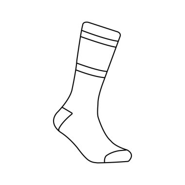 Sock simgesi vektör illüstrasyon tasarımı
