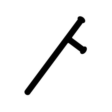 Polis Batonları simgesi, vektör illüstrasyon sembolü tasarımı