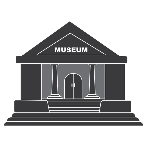 Музей Значок Векторний Дизайн Ілюстрації Ліцензійні Стокові Ілюстрації