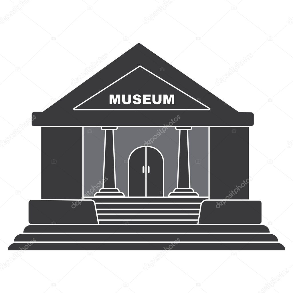 Museum icon vector illustration design