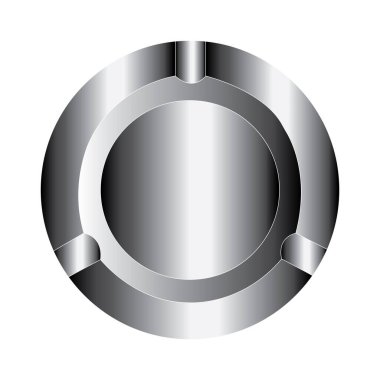 Sigara Asthray ikon vektör illüstrasyon sembolü tasarımı