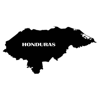 Honduras harita simgesi vektör illüstrasyon sembolü tasarımı