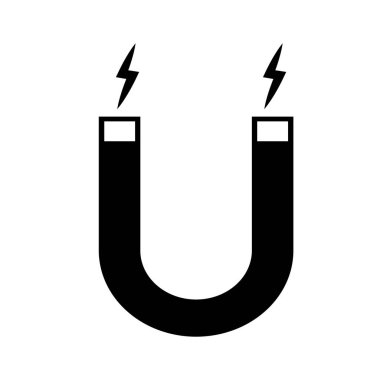 Magnet ikon vektör çizimi tasarımı