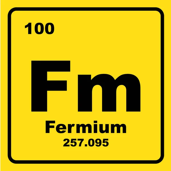 Ferrum Icon Chemical Element Periodic Table Stock Vector by