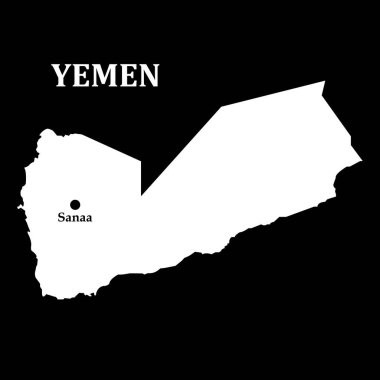 Yemen harita simgesi vektör illüstrasyon logo tasarımı