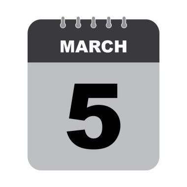 Takvim simgesi vektör illüstrasyonu basit tasarım