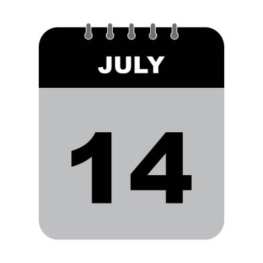 Takvim simgesi vektör illüstrasyonu basit tasarım