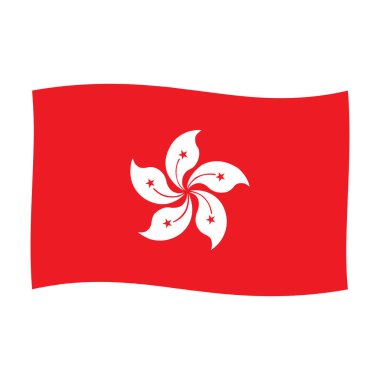 Hong Kong bayrak vektör çizimi