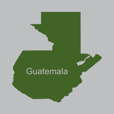 Guatemala vektör çizim sembolü tasarımı haritası