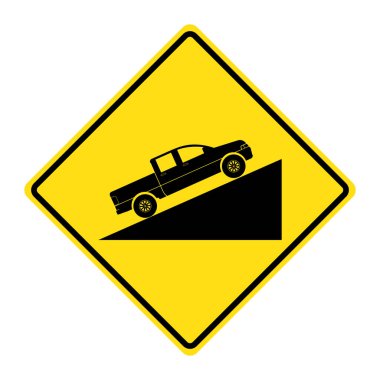 Trafik sembolleri ve yol güvenlik işaretleri vektörü basit tasarım