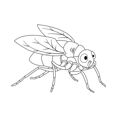 sinek ikonu vektör illüstrasyon sembolü tasarımı