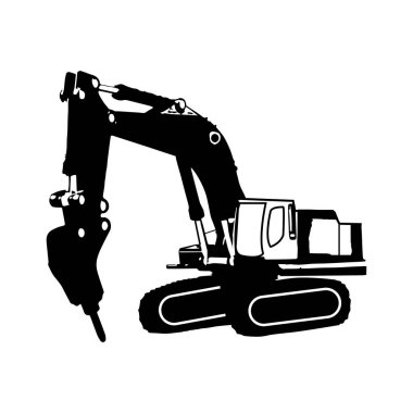 Kazı simgesi vektör illüstrasyonu basit tasarım