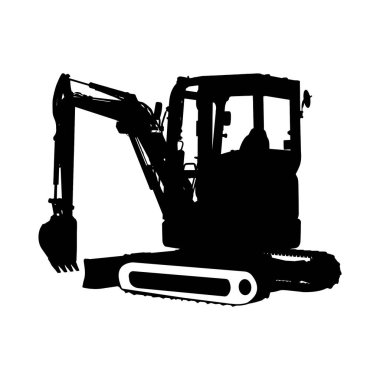 Kazı simgesi vektör illüstrasyonu basit tasarım