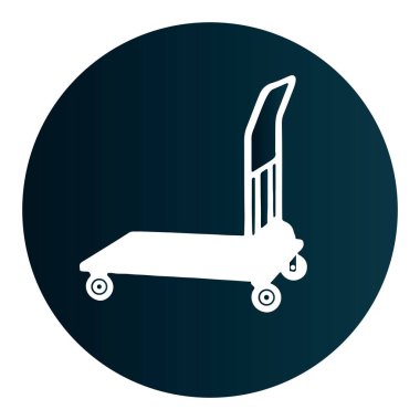 Tramvay simgesi vektör illüstrasyonu basit tasarım