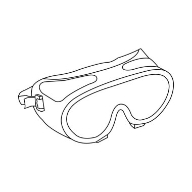 Kaynak gözlüğü ikon vektör illüstrasyon sembolü tasarımı