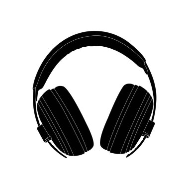 Kulaklık simgesi vektör illüstrasyon tasarımı