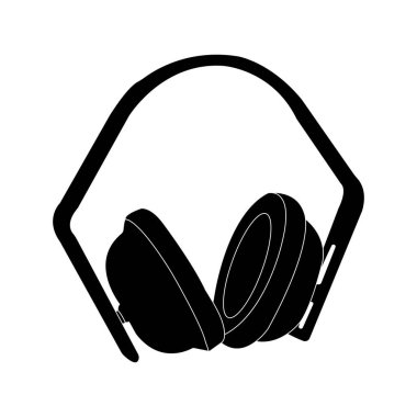 Kulaklık simgesi vektör illüstrasyon tasarımı