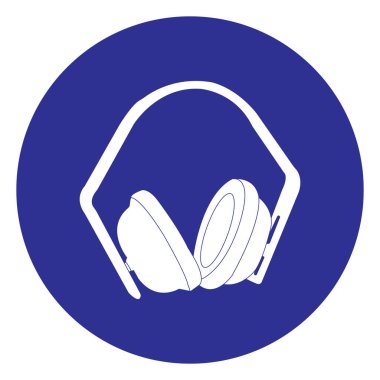 Kulaklık simgesi vektör illüstrasyon tasarımı