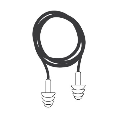 Kulaklık simgesi vektör illüstrasyon tasarımı