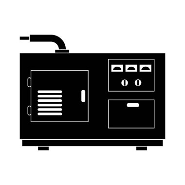 Elektrik Jeneratörü simgesi, vektör illüstrasyon tasarımı