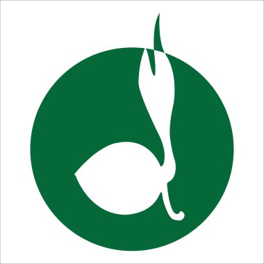 Hindistan cevizi tohumları ikon vektör illüstrasyon tasarımı