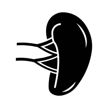 Dalak simgesi vektör çizim sembolü tasarımı