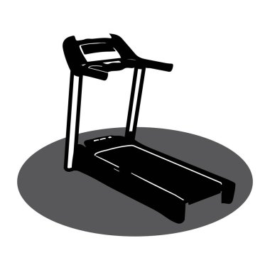 Fitness egzersiz ekipmanları ikon vektör sembolü tasarımı