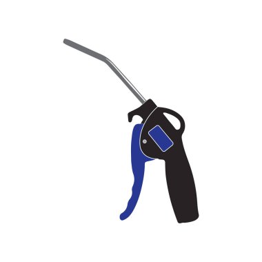 Hava üfleme silahı ikonu vektör illüstrasyon tasarımı