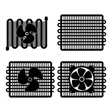 Buharlaştırıcı simgesi vektör illüstrasyonu basit tasarım