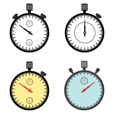 Kronometre ikon vektör çizim sembolü tasarımı