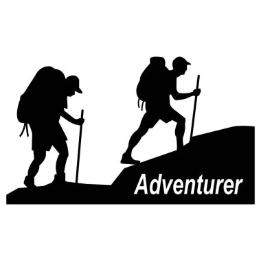 Adventurer icon vector illustration symbol design