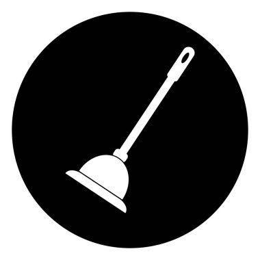 Tuvalet pompası ikon vektör çizim şablonu.