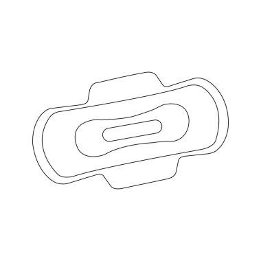 Hijyenik ped ikonu vektör illüstrasyon sembolü tasarımı