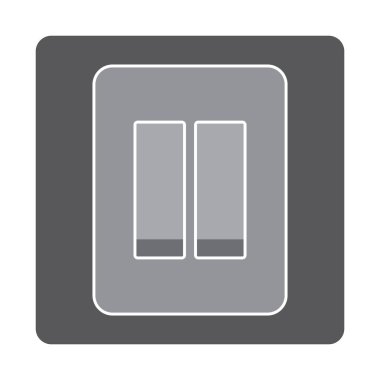 elektrik düğmesi simge vektör logo tasarımı