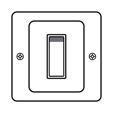 elektrik düğmesi simge vektör logo tasarımı