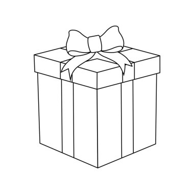 Hediye simgesi vektör tasarımı resimleme arkaplanı