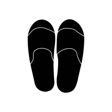 flip flops simge tasarım vektör çizim şablonu