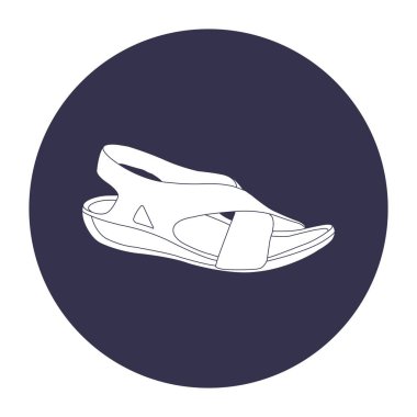 Kadınlar vektör illüstrasyon tasarımı sandaletleri