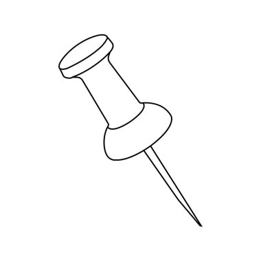 Çivi simgesi tasarımı vektör çizim şablonu