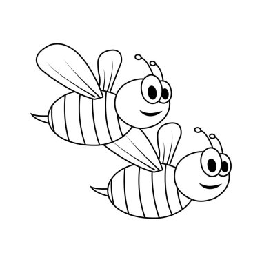 Arı simgesi vektör illüstrasyon tasarımı